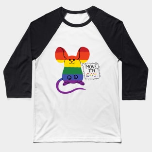 Gay Pride Mouse Baseball T-Shirt